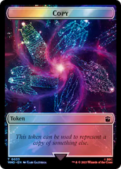 Copy // Beast Double-Sided Token (Surge Foil) [Doctor Who Tokens] | Card Merchant Takapuna