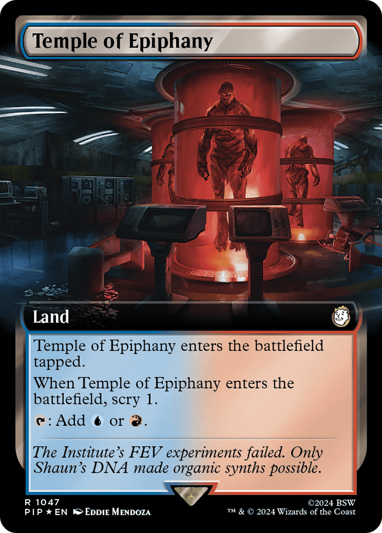 Temple of Epiphany (Extended Art) (Surge Foil) [Fallout] | Card Merchant Takapuna