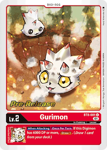 Gurimon [BT8-001] [New Awakening Pre-Release Cards] | Card Merchant Takapuna