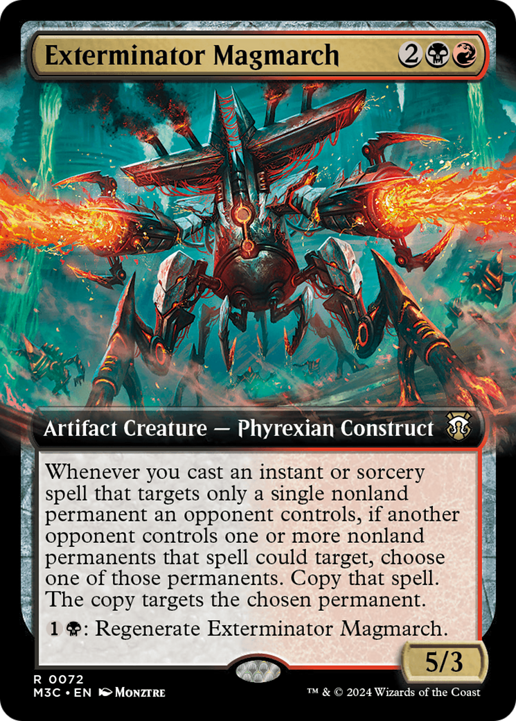 Exterminator Magmarch (Extended Art) (Ripple Foil) [Modern Horizons 3 Commander] | Card Merchant Takapuna