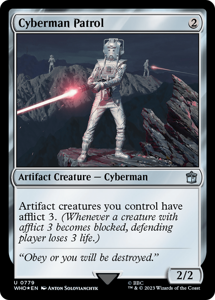 Cyberman Patrol (Surge Foil) [Doctor Who] | Card Merchant Takapuna