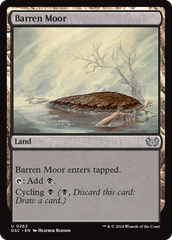 Barren Moor [Duskmourn: House of Horror Commander] | Card Merchant Takapuna