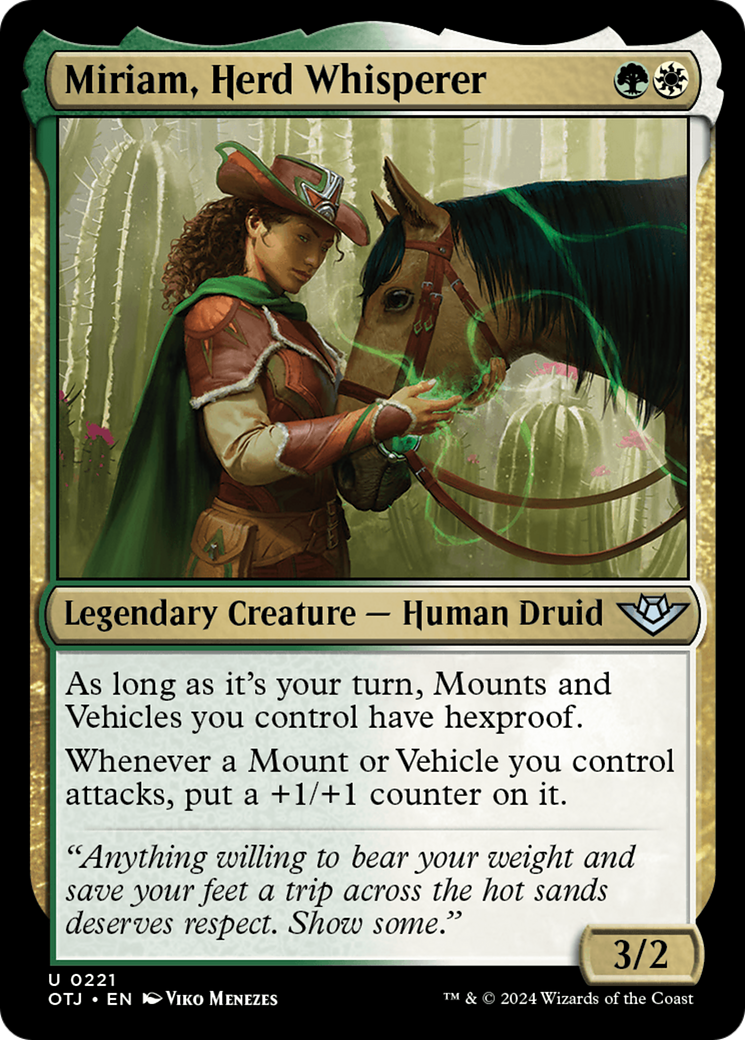 Miriam, Herd Whisperer [Outlaws of Thunder Junction] | Card Merchant Takapuna