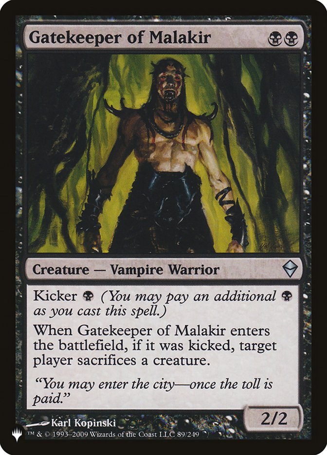 Gatekeeper of Malakir [The List] | Card Merchant Takapuna