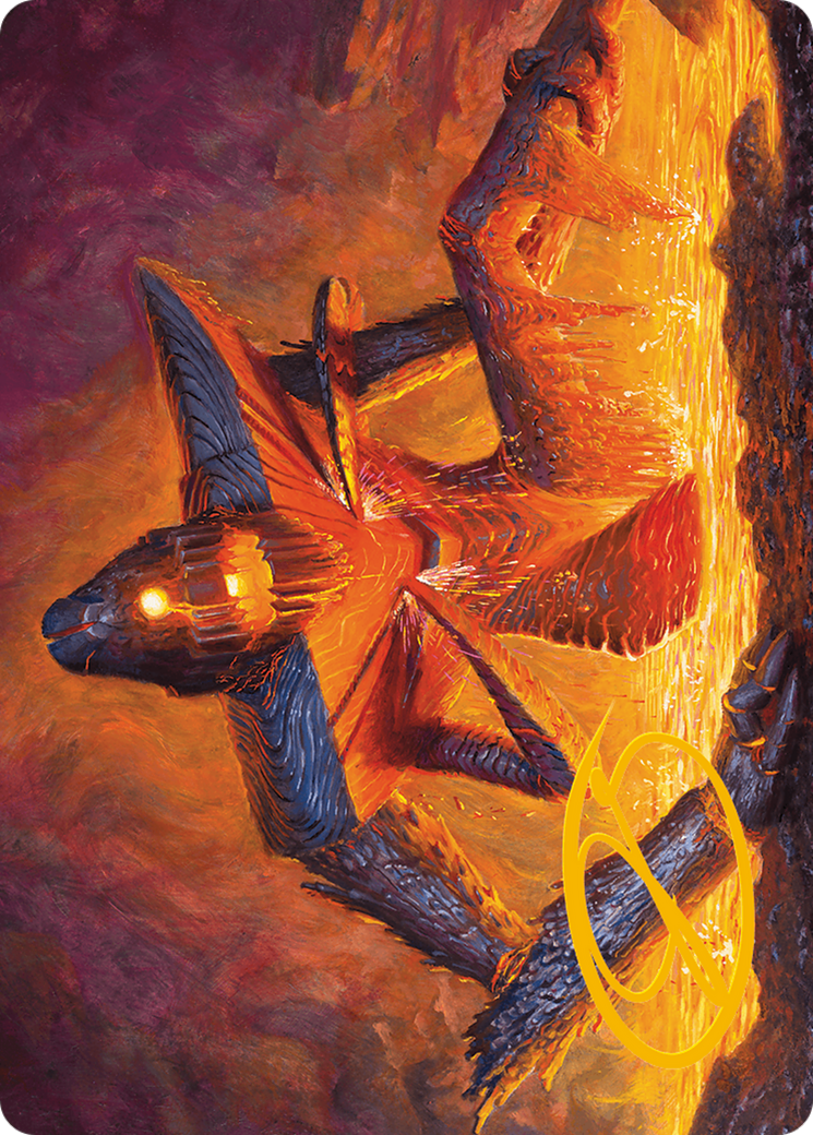 Molten Gatekeeper Art Card (Gold-Stamped Signature) [Modern Horizons 3 Art Series] | Card Merchant Takapuna