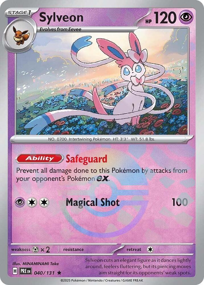 Sylveon (040/131) (Poke Ball Pattern) [Scarlet & Violet: Prismatic Evolutions] | Card Merchant Takapuna