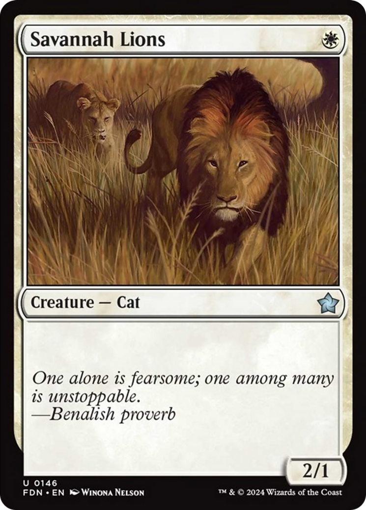 Savannah Lions [Foundations] | Card Merchant Takapuna