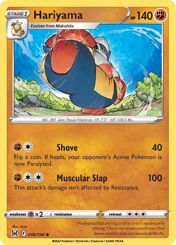 Hariyama (098/196) [Sword & Shield: Lost Origin] | Card Merchant Takapuna