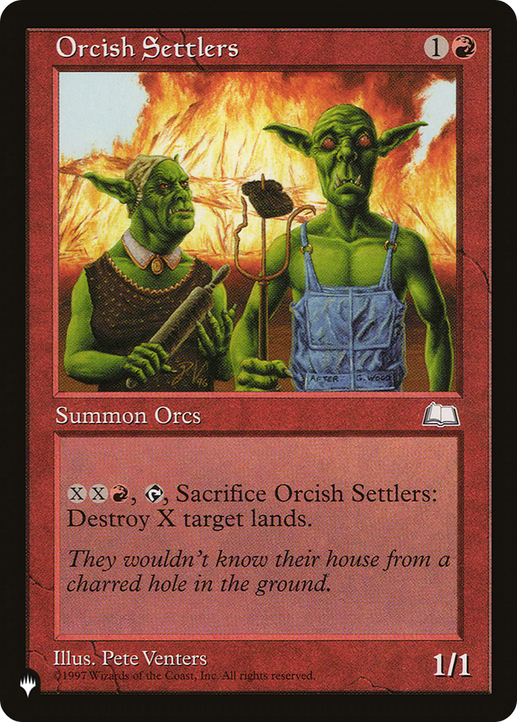 Orcish Settlers [The List Reprints] | Card Merchant Takapuna