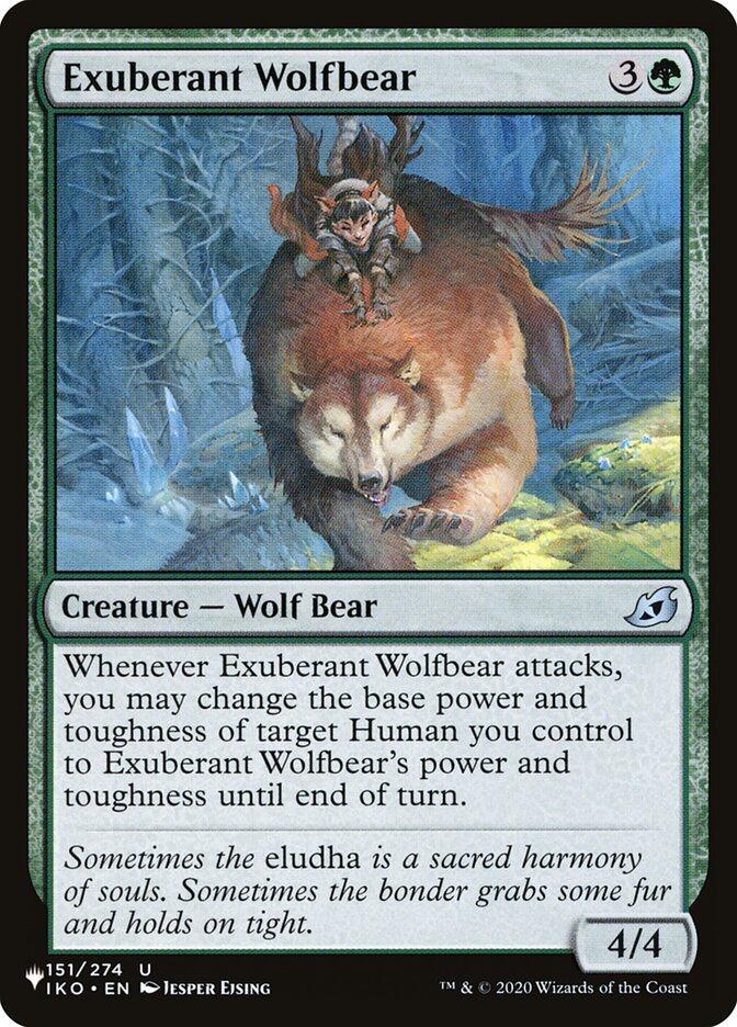 Exuberant Wolfbear [The List] | Card Merchant Takapuna