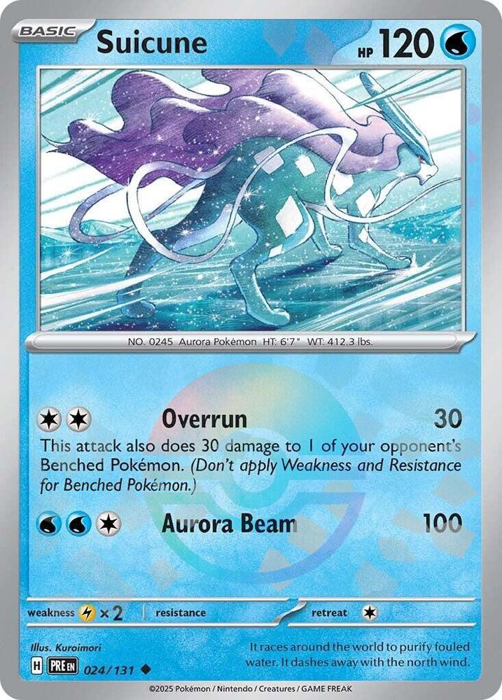 Suicune (024/131) (Poke Ball Pattern) [Scarlet & Violet: Prismatic Evolutions] | Card Merchant Takapuna