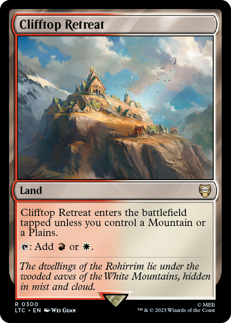 Clifftop Retreat [The Lord of the Rings: Tales of Middle-Earth Commander] | Card Merchant Takapuna