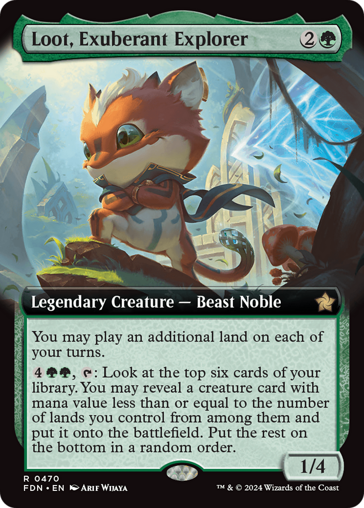 Loot, Exuberant Explorer (Extended Art) [Foundations] | Card Merchant Takapuna