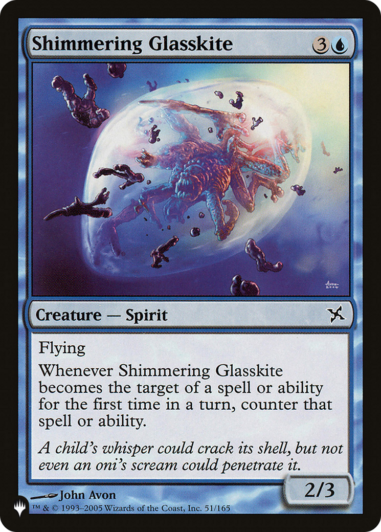 Shimmering Glasskite [The List] | Card Merchant Takapuna