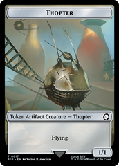 Treasure (0019) // Thopter Double-Sided Token [Fallout Tokens] | Card Merchant Takapuna