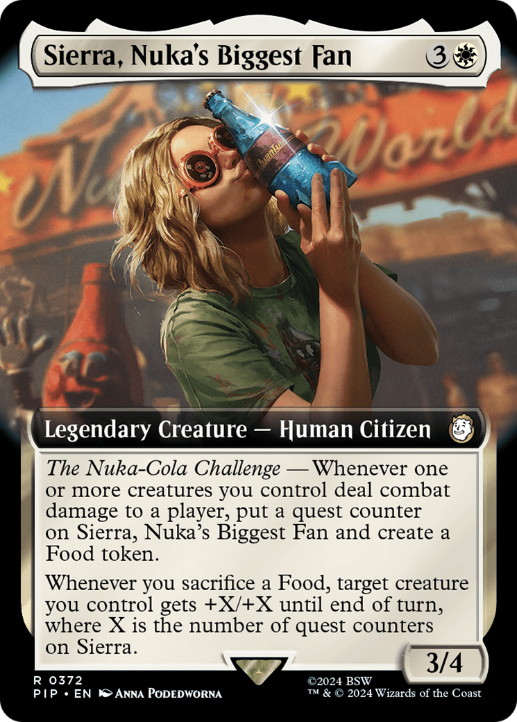 Sierra, Nuka's Biggest Fan (Extended Art) [Fallout] | Card Merchant Takapuna