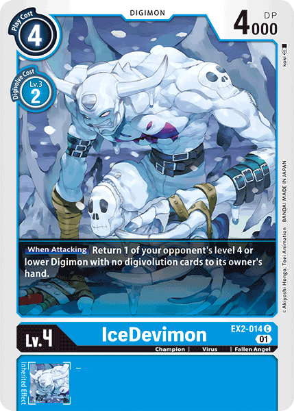 IceDevimon [EX2-014] [Digital Hazard] | Card Merchant Takapuna