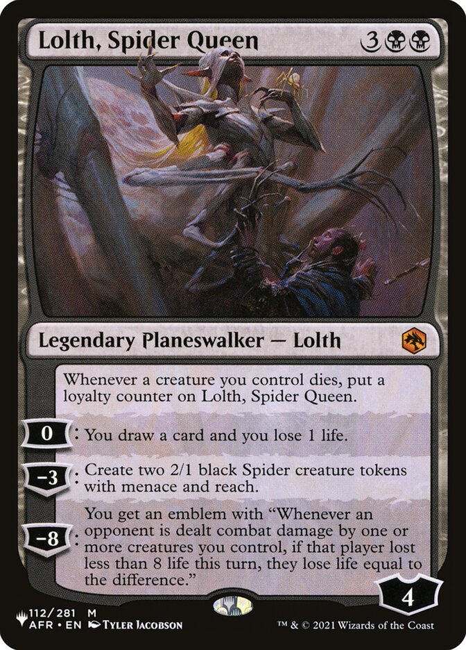 Lolth, Spider Queen [The List] | Card Merchant Takapuna