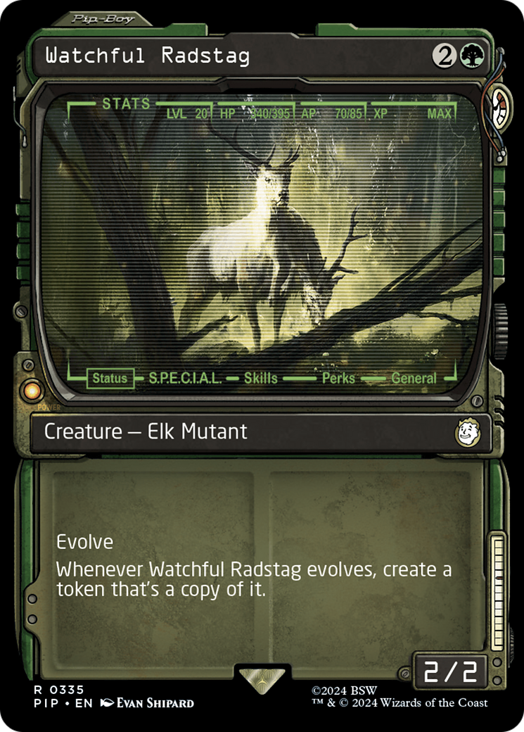 Watchful Radstag (Showcase) [Fallout] | Card Merchant Takapuna