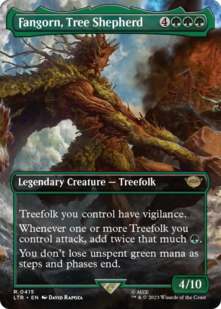 Fangorn, Tree Shepherd (Borderless Alternate Art) [The Lord of the Rings: Tales of Middle-Earth] | Card Merchant Takapuna