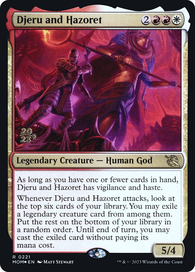 Djeru and Hazoret [March of the Machine Prerelease Promos] | Card Merchant Takapuna