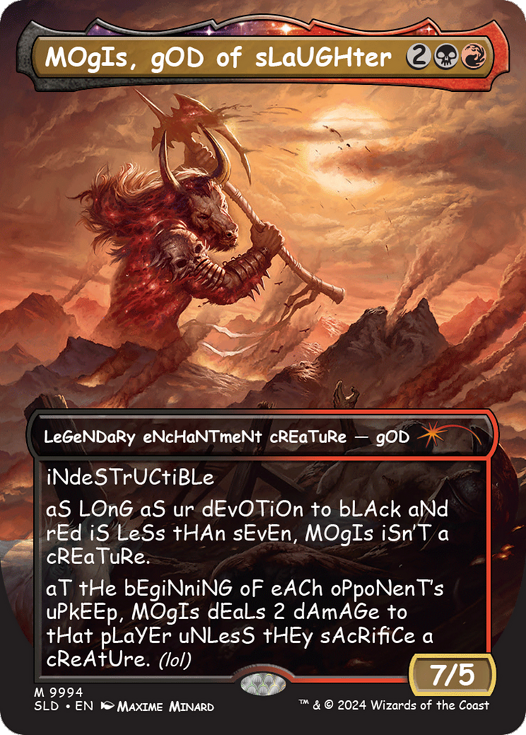 MOgIs, gOD of sLaUGHter (9994) [Secret Lair Drop Series] | Card Merchant Takapuna