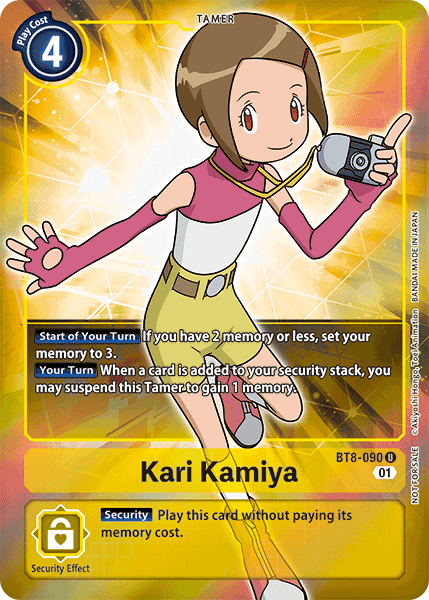 Kari Kamiya [BT8-090] (Alternative Art - Box Topper) [New Awakening] | Card Merchant Takapuna