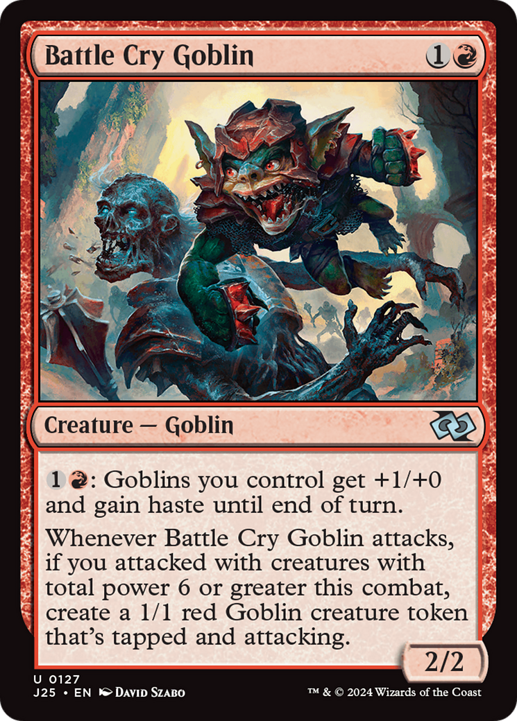 Battle Cry Goblin [Foundations Jumpstart] | Card Merchant Takapuna