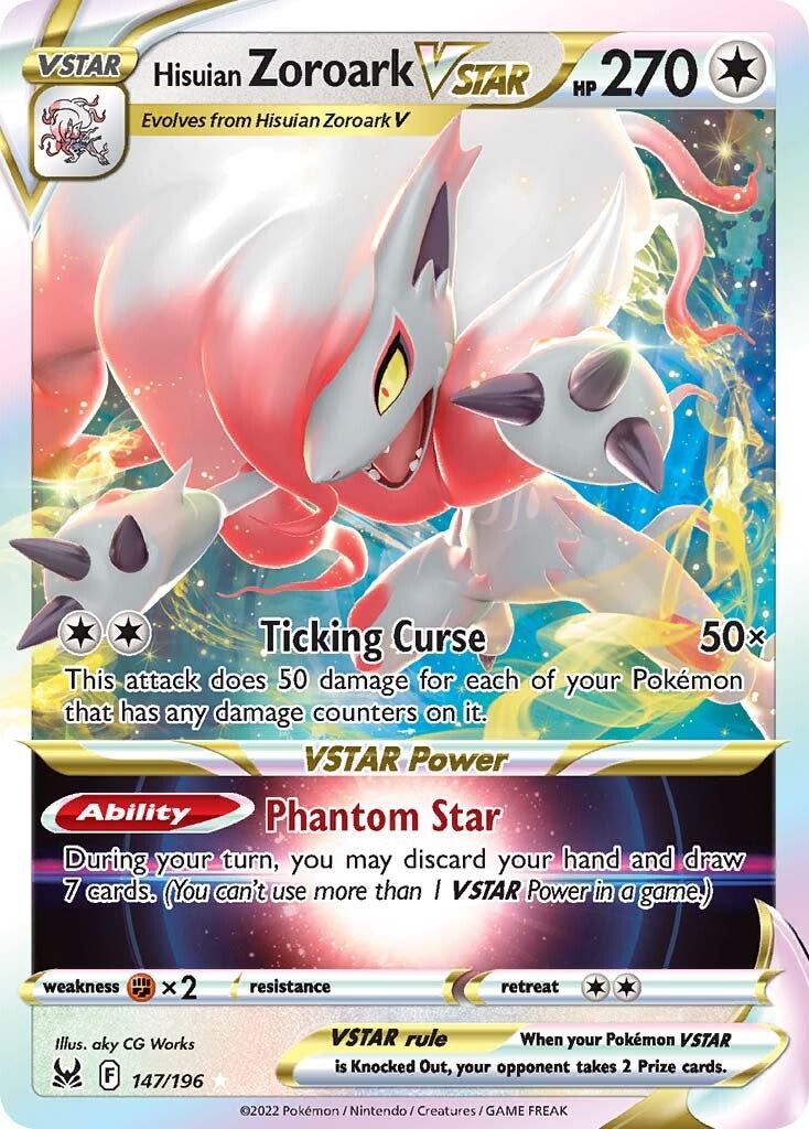 Hisuian Zoroark VSTAR (147/196) [Sword & Shield: Lost Origin] | Card Merchant Takapuna