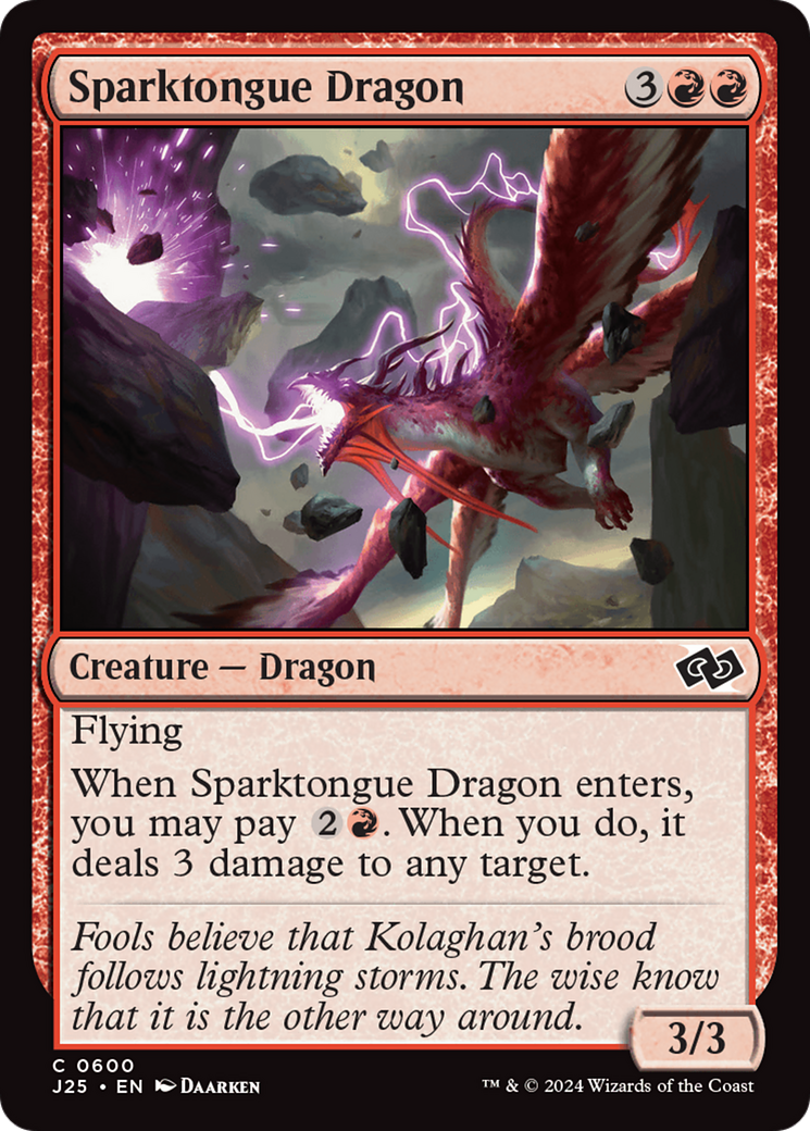 Sparktongue Dragon [Foundations Jumpstart] | Card Merchant Takapuna