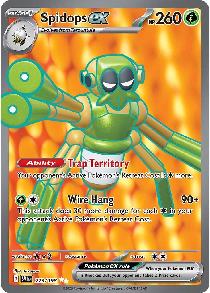 Spidops ex (223/198) [Scarlet & Violet: Base Set] | Card Merchant Takapuna