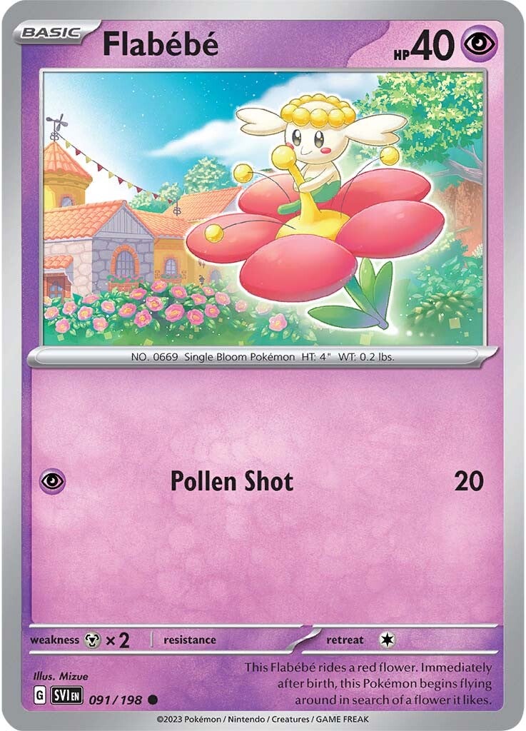 Flabebe (091/198) [Scarlet & Violet: Base Set] | Card Merchant Takapuna