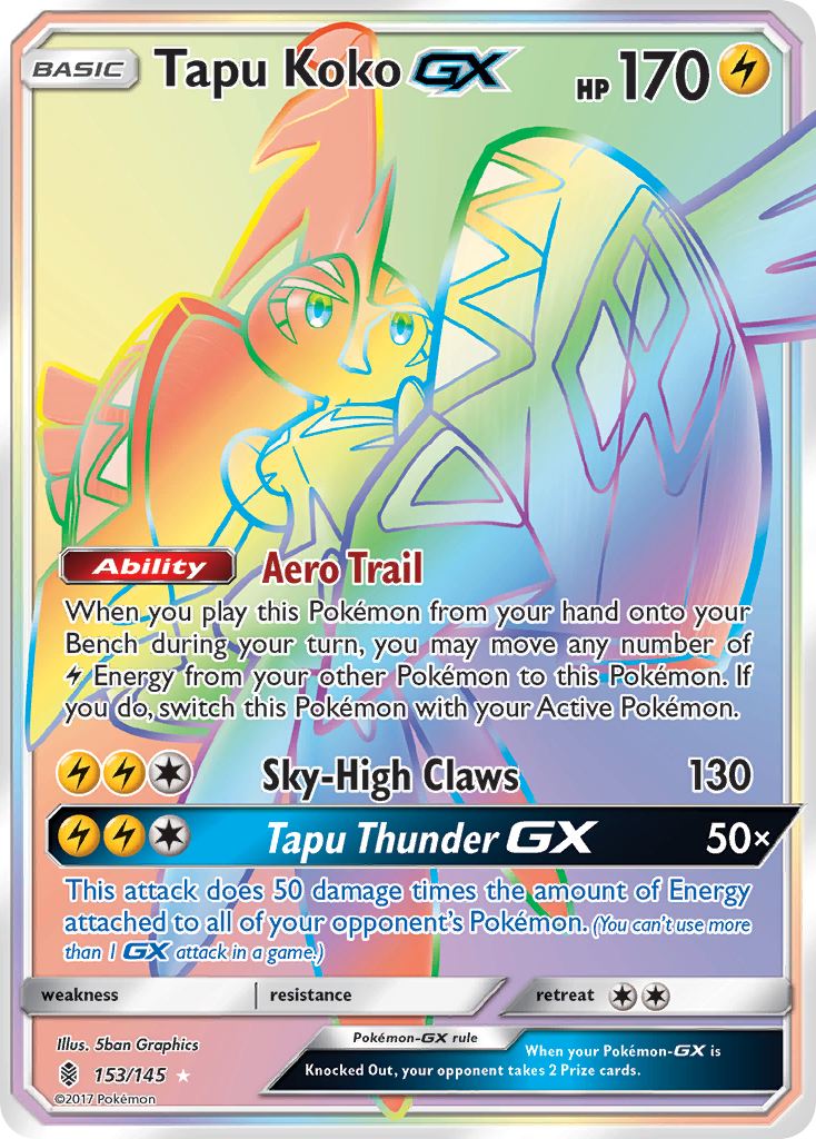 Tapu Koko GX (153/145) [Sun & Moon: Guardians Rising] | Card Merchant Takapuna