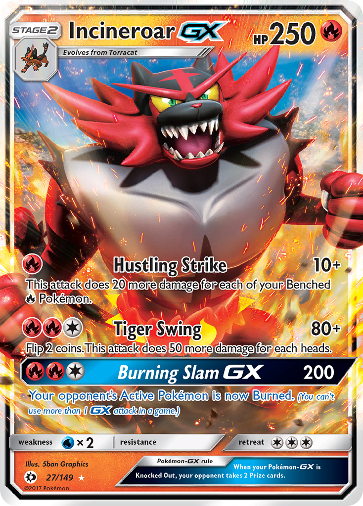 Incineroar GX (27/149) (Jumbo Card) [Sun & Moon: Base Set] | Card Merchant Takapuna