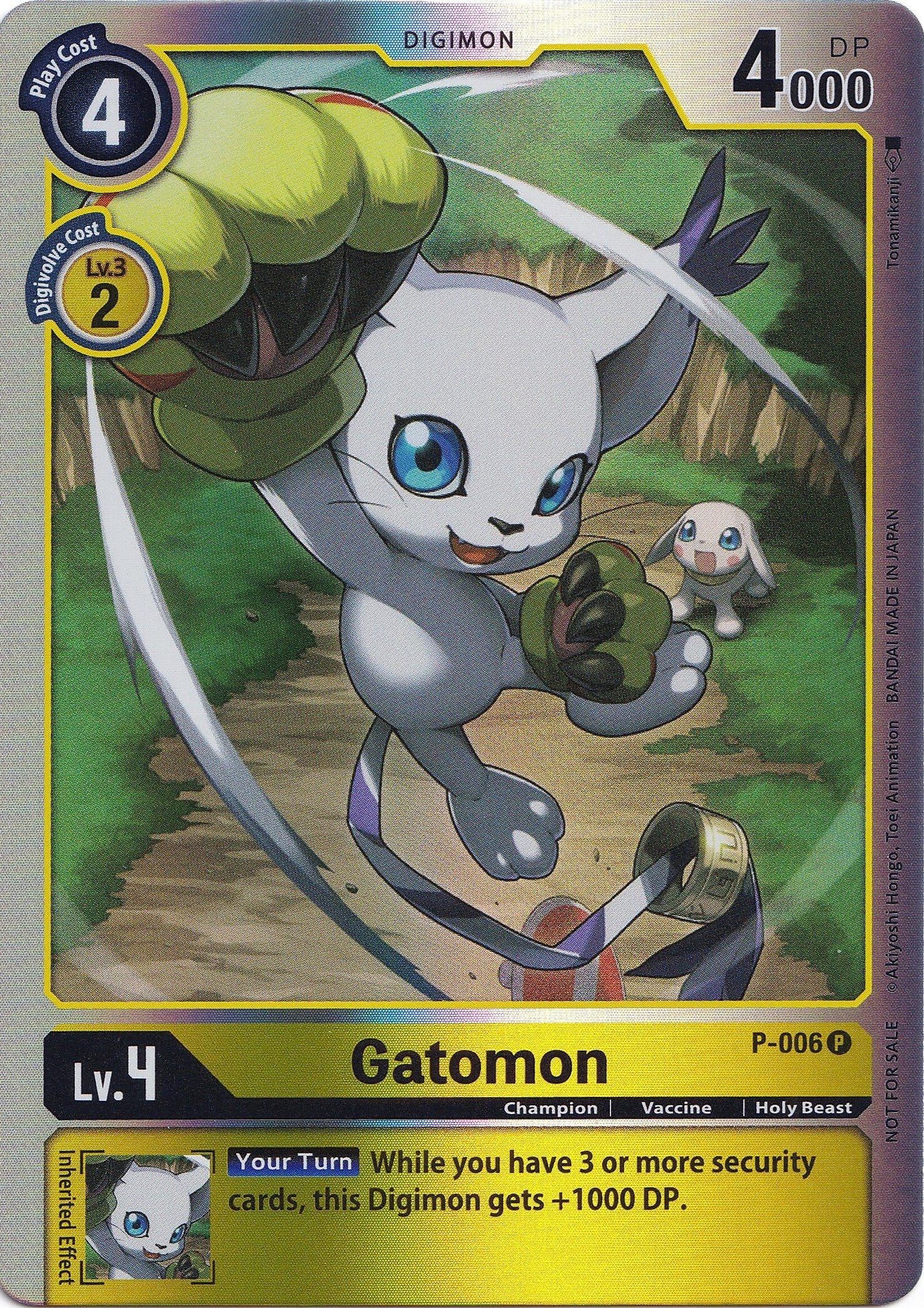 Gatomon [P-006] (Rainbow Foil) [Promotional Cards] | Card Merchant Takapuna