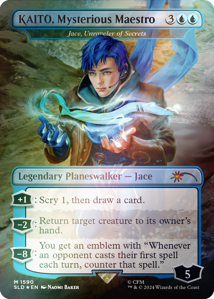 KAITO, Mysterious Maestro - Jace, Unraveler of Secrets (Rainbow Foil) [Secret Lair Drop Series] | Card Merchant Takapuna