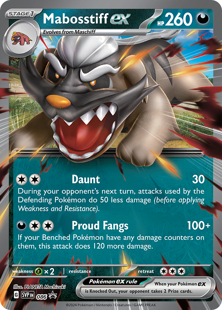 Mabosstiff ex (086) (Jumbo Card) [Scarlet & Violet: Black Star Promos] | Card Merchant Takapuna