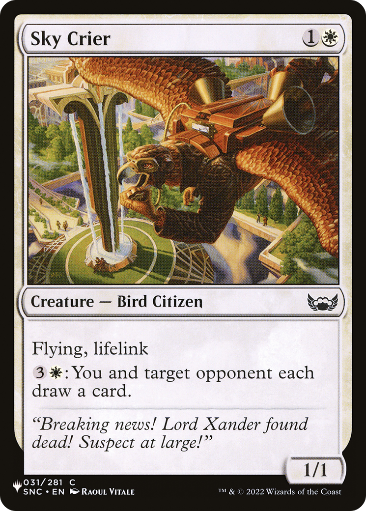 Sky Crier [The List Reprints] | Card Merchant Takapuna