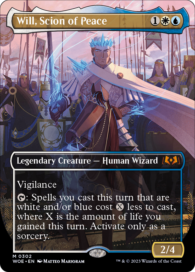 Will, Scion of Peace (Borderless Alternate Art) [Wilds of Eldraine] | Card Merchant Takapuna