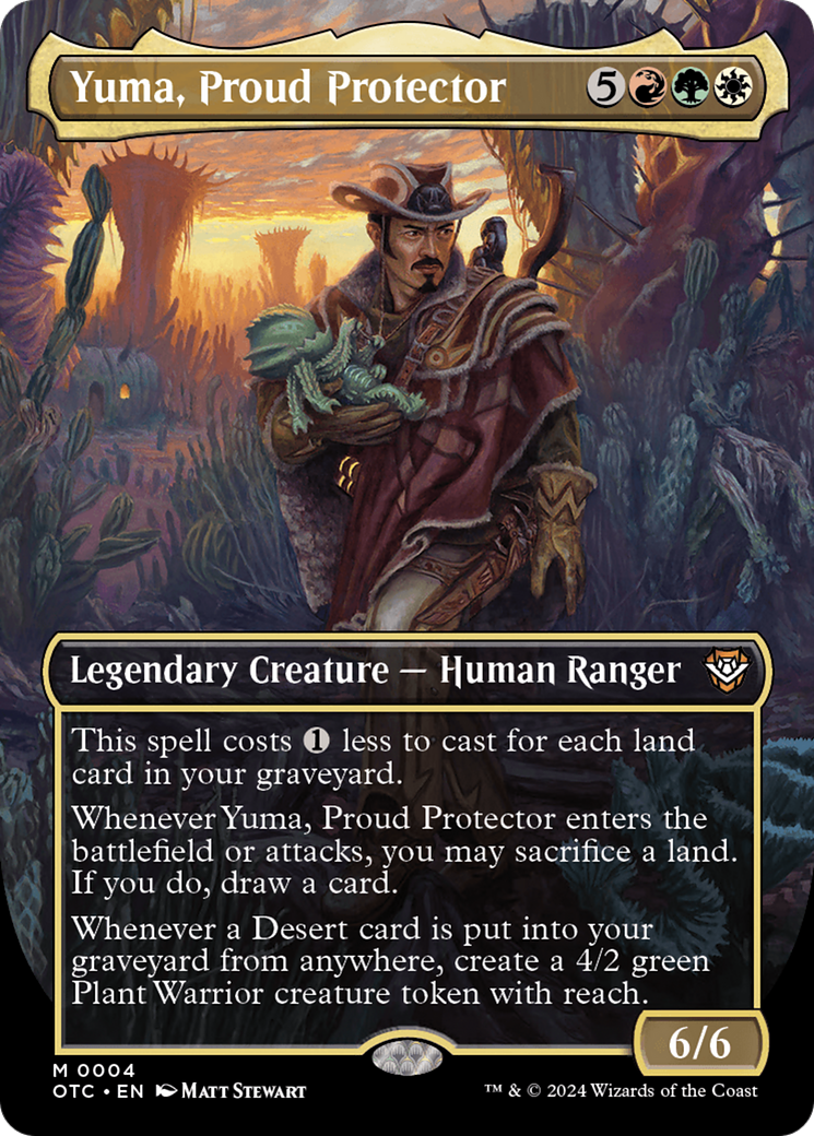 Yuma, Proud Protector (Borderless) [Outlaws of Thunder Junction Commander] | Card Merchant Takapuna