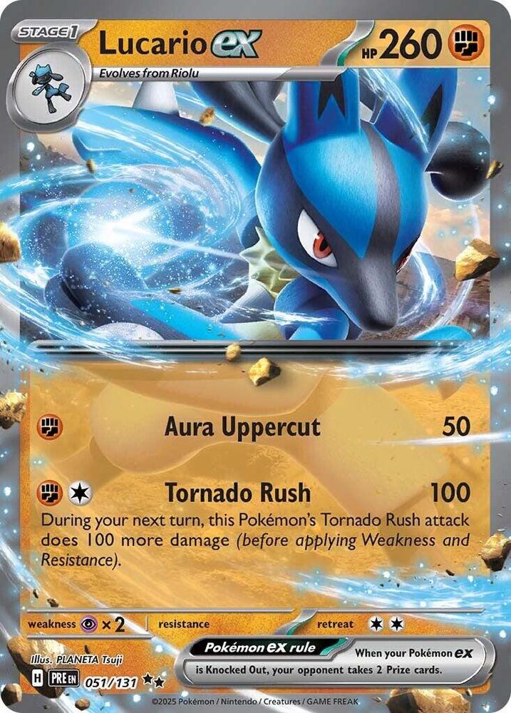 Lucario ex (051/131) [Scarlet & Violet: Prismatic Evolutions] | Card Merchant Takapuna