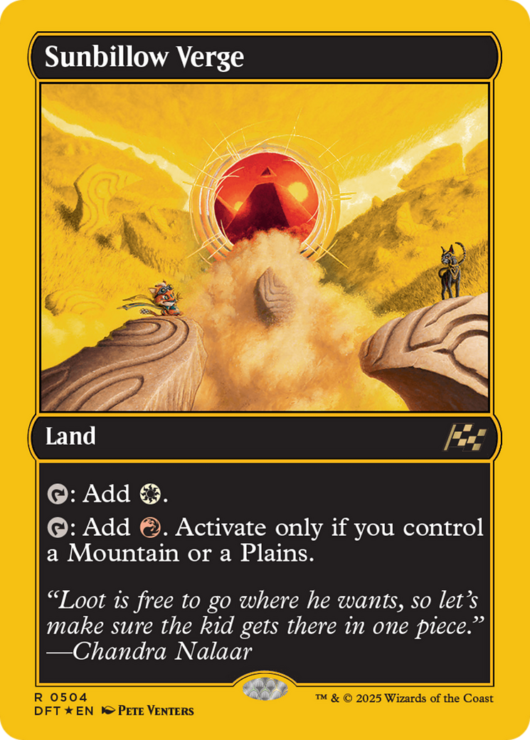 Sunbillow Verge (First-Place Foil) [Aetherdrift] | Card Merchant Takapuna