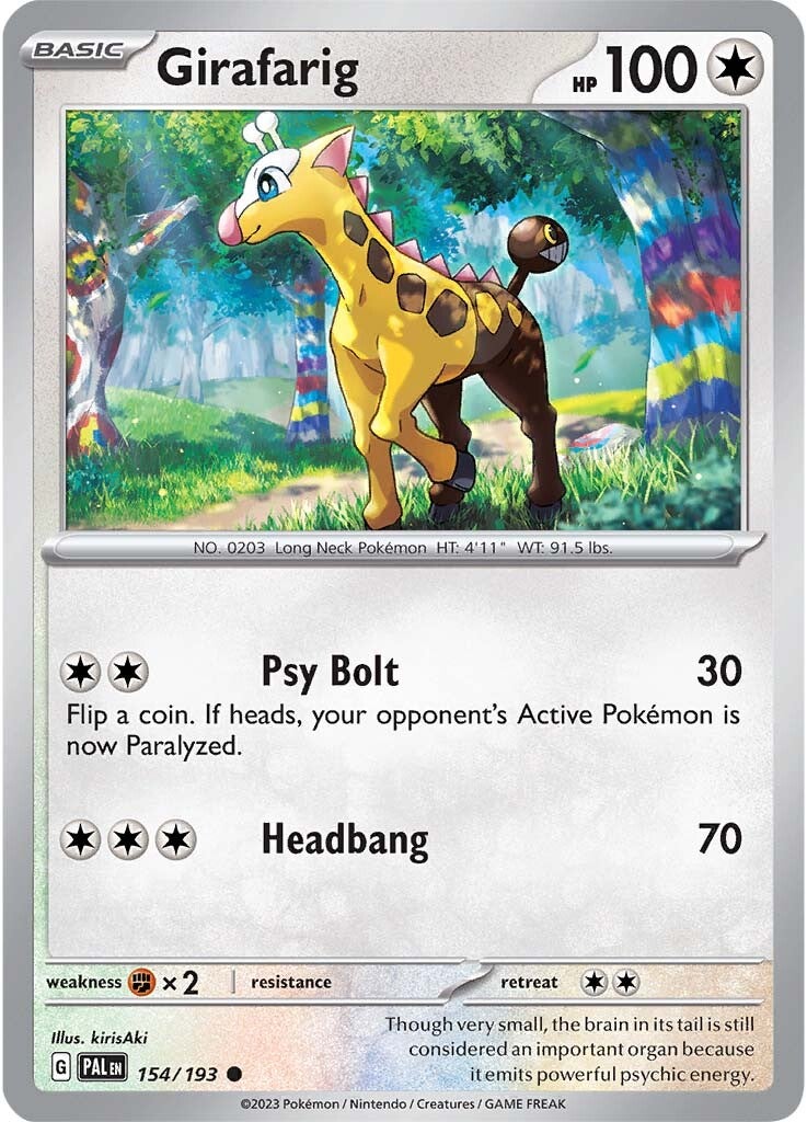 Girafarig (154/193) [Scarlet & Violet: Paldea Evolved] | Card Merchant Takapuna