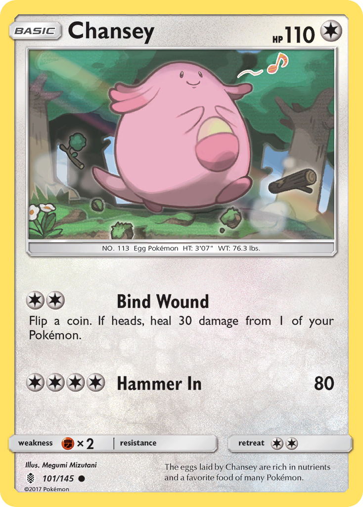 Chansey (101/145) [Sun & Moon: Guardians Rising] | Card Merchant Takapuna