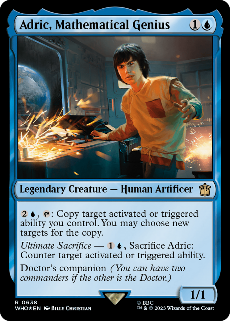 Adric, Mathematical Genius (Surge Foil) [Doctor Who] | Card Merchant Takapuna