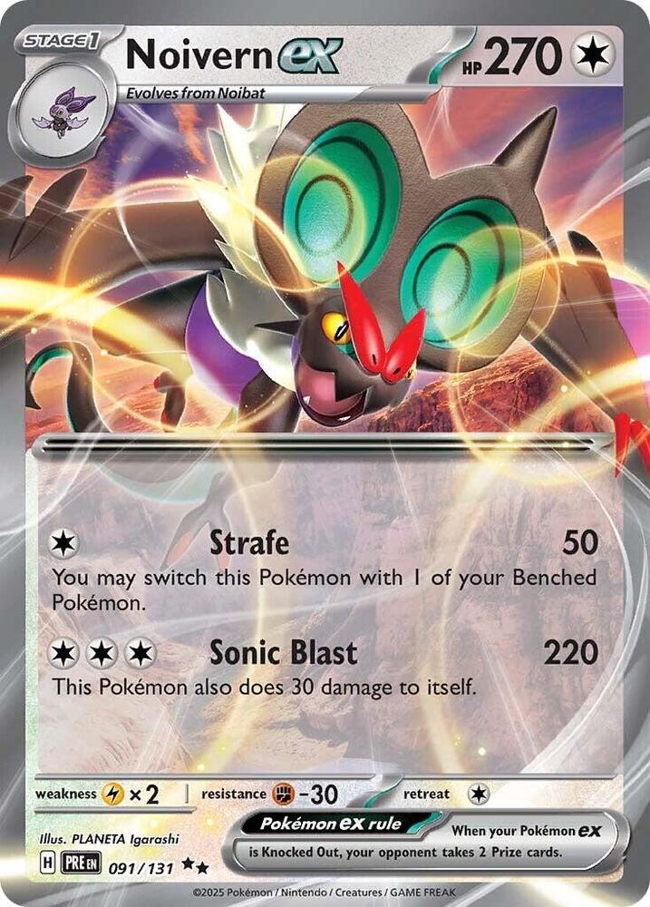 Noivern ex (091/131) [Scarlet & Violet: Prismatic Evolutions] | Card Merchant Takapuna