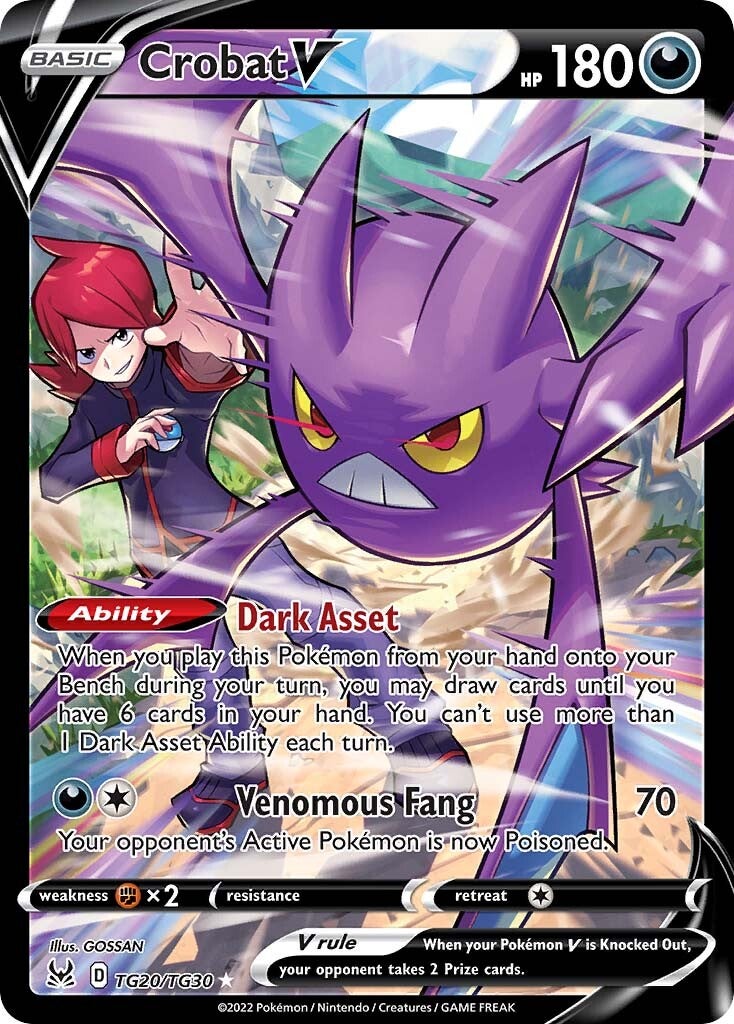 Crobat V (TG20/TG30) [Sword & Shield: Lost Origin] | Card Merchant Takapuna