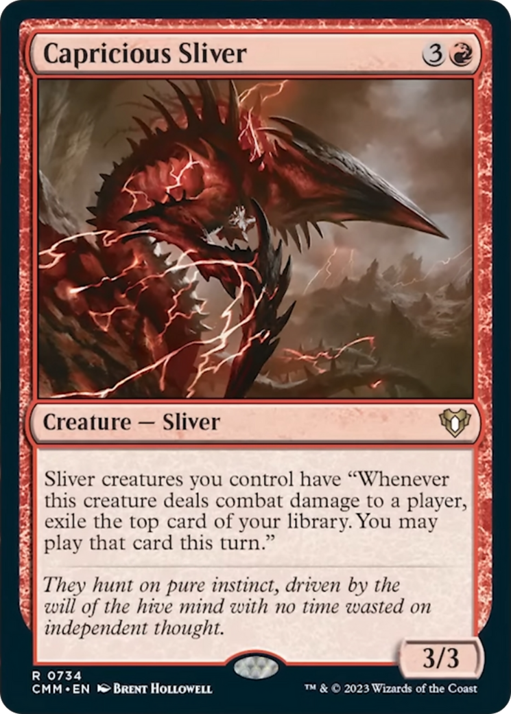 Capricious Sliver [Commander Masters] | Card Merchant Takapuna