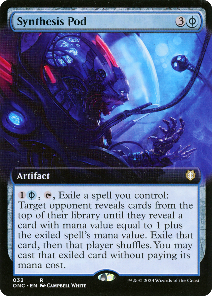 Synthesis Pod (Extended Art) [Phyrexia: All Will Be One Commander] | Card Merchant Takapuna