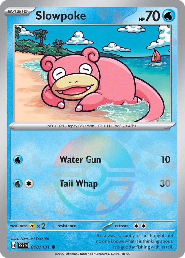 Slowpoke (018/131) (Poke Ball Pattern) [Scarlet & Violet: Prismatic Evolutions] | Card Merchant Takapuna